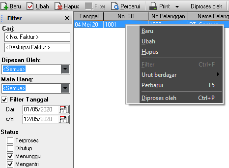 3. Cara Menghapus Transaksi di Accurate 5